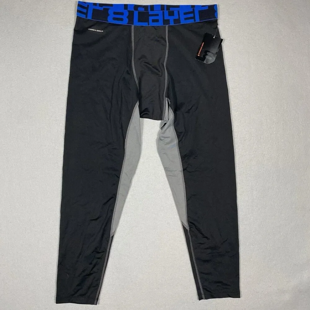 Layer 8 Qwick-Dry Under Garment Muscle Support Performance Leggings‎ Size L